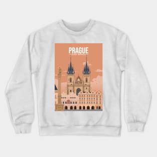 Staromestske namesti old town square czech praha prague sunset Crewneck Sweatshirt